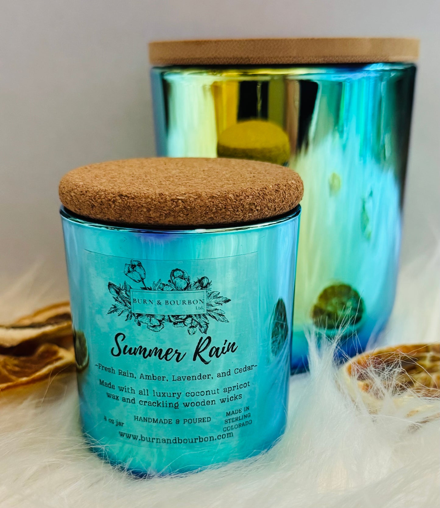 Summer Rain | Mini Wooden Wick Candle
