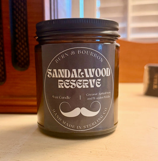 Sandalwood Reserve | 9oz  Wooden Wick Candle