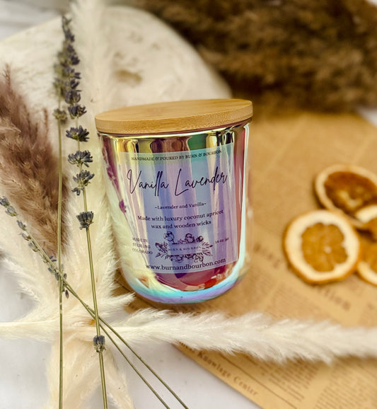 Vanilla Lavender | 14 oz Wooden Wick Candle