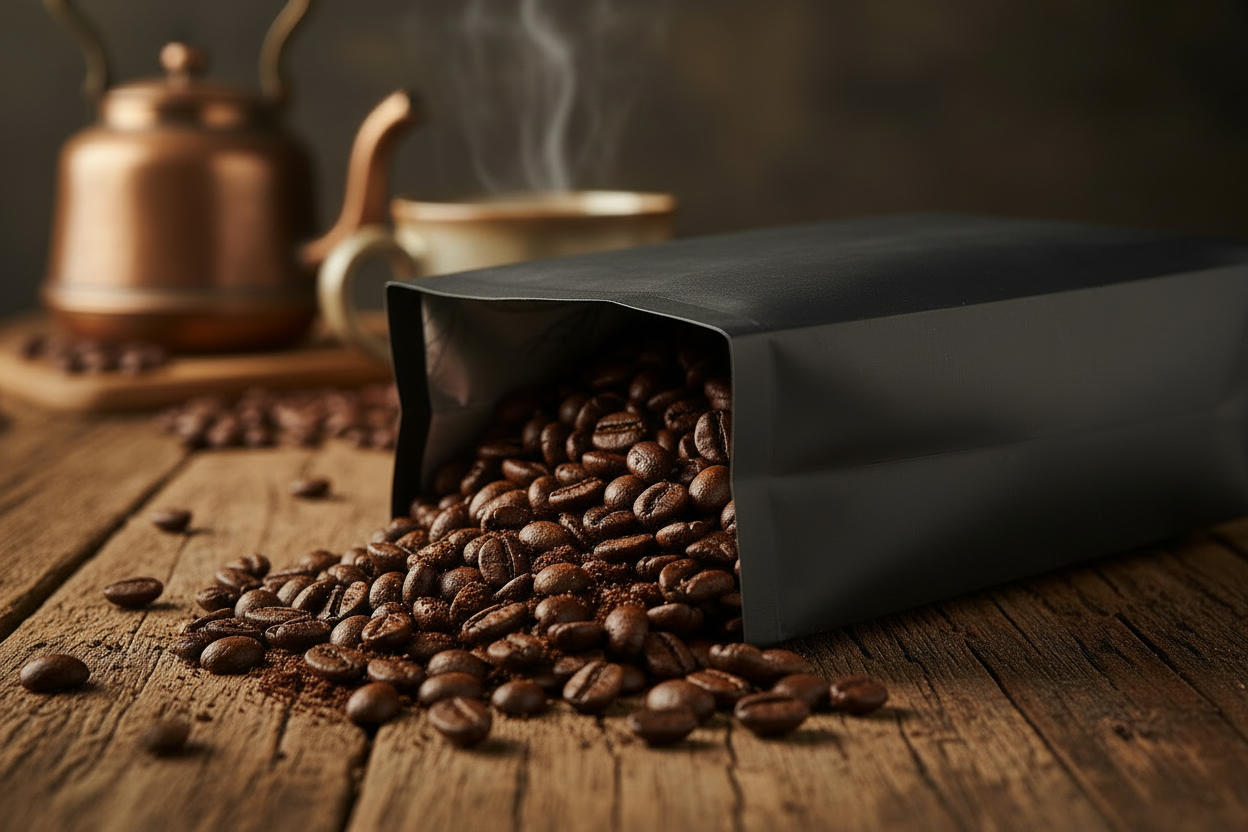 keep the image but remove the writing and leaves on the bag